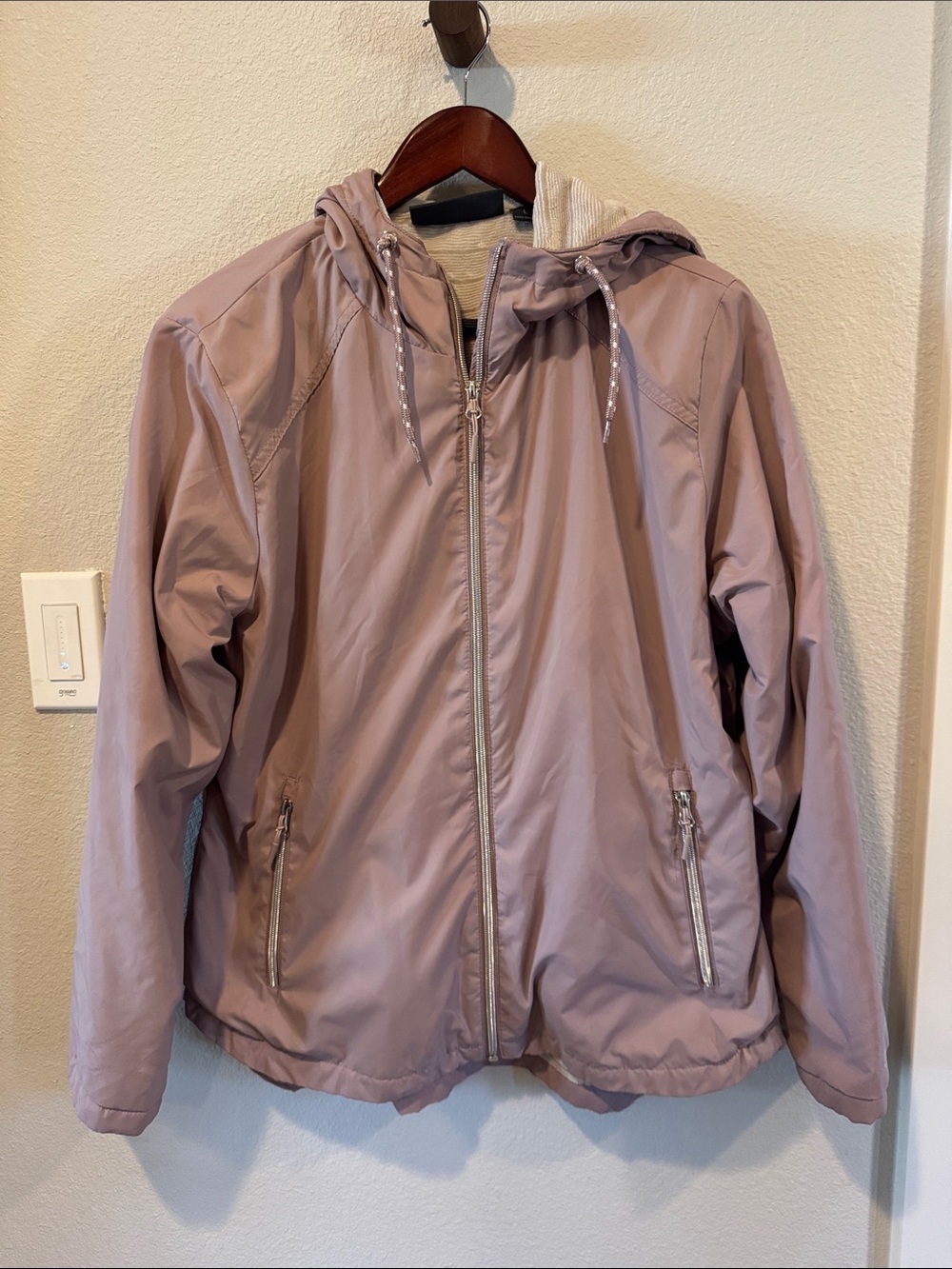 Free Country Mauve Hooded Bomber Jacket